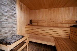 clean empty sauna room