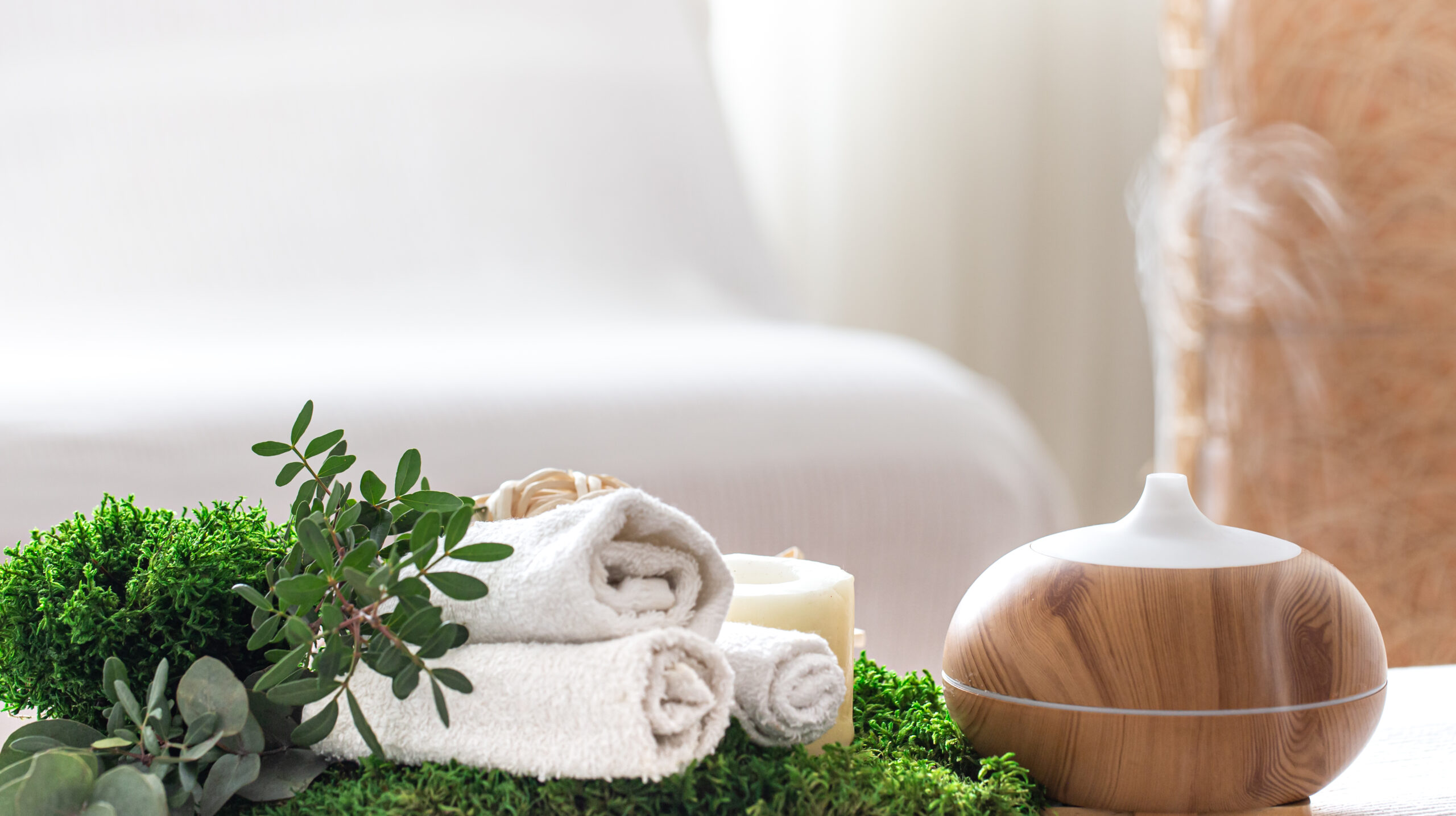 Spa composition with aromatherapy and body care items